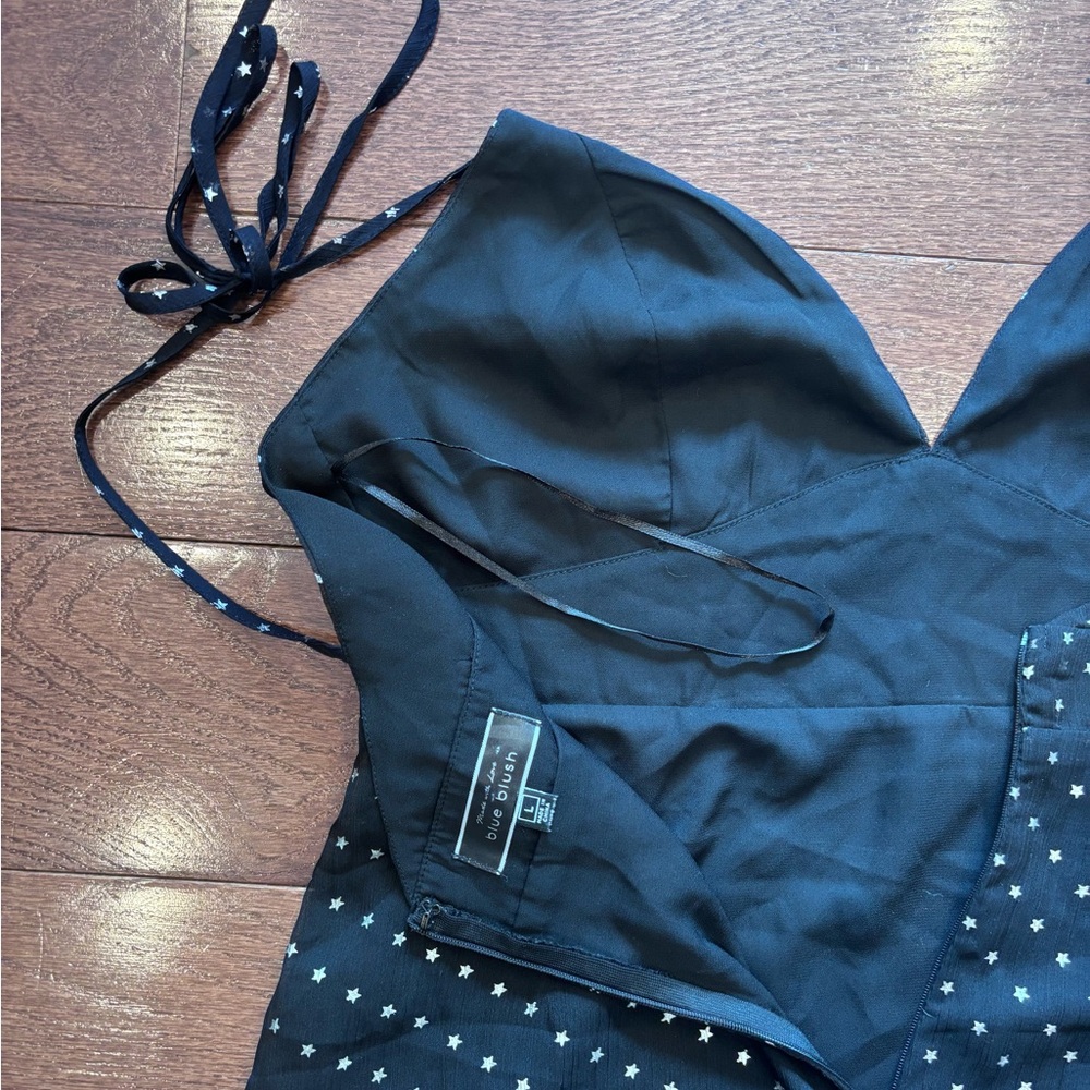 Black Star Patterned Dress